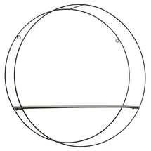 Boltze Wandregal 1 Ablage Ø 55 cm Schwarz