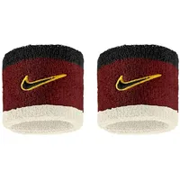 Nike Swoosh Classic Wristbands 2er Pack Schweißbänder Tennis Fitness Running Handgelenkbänder Sport, Team Crimson/Sail/Black, One Size