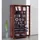 VCM Vitrine Lumo Mini 59 x 90 x 18 cm Braun