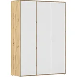 Rauch Wäscheschrank VOYAGER 140 x 194 x 53 cm Braun/Weiß