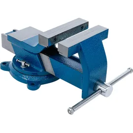 BGS Schraubstock Stahl 150 mm blau geschmiedet