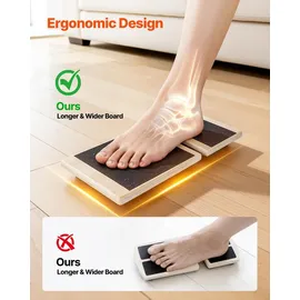Vevor Balance Board Schwarz (30 x 14 x 3 cm)