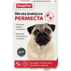 BEAPHAR Permecta Dogs Biozid-Halsband für kleine und mittelgroße Hunde, 50 cm