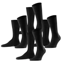 Falke Herren Socken Airport 2er 3er 4er Multipack in 39-40 4 Paar Schwarz