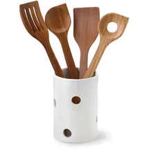 Continenta Utensilienbehälter Keramik Ø 10,5 x 15,5 cm weiß