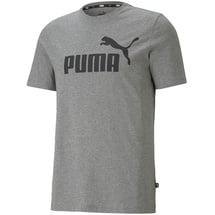 Puma Essentials Logo Men's Tee medium gray heather XL