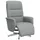 vidaXL Relaxsessel mit Fußteil Polyester 49 x 105 x 0 cm Hellgrau drehbar