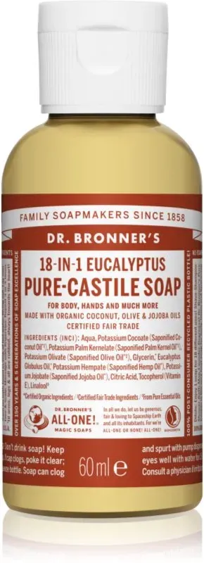 Dr. Bronner’s Eucalyptus Universelle Flüssigseife 60 ml