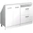 Vicco Rion Dachschrägenschrank-Set 120 x 46 x 81,6 cm Weiß Hochglanz
