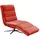KAWOLA Relaxliege ALINA Cord 360° drehbar 80 x 100 x 200 cm Rot