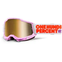 100% Accuri II Hundreds Motocross Brille, weiss-pink für Männer