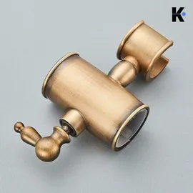 klarwerk NALA Vintage Regendusche Set Messing Gold 20 cm