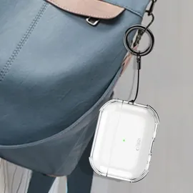 TECH-PROTECT Bounce Schutzhülle für AirPods Pro 3 mit Schlüsselanhänger Transparent