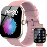 Smartwatch, 4.9 cm Smartwatch für Herren Damen (Annehmen/Tätigen von Anrufen), Fitness Tracker mit 120+ Sportmodi, IP68 Wasserdicht, Herzfrequenz/Spo2/Schlafmonitor, Schrittzähler, Aktivitätstracker
