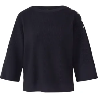 s.Oliver Strukturierter Pullover im Relaxed Fit Blau 40