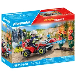 PLAYMOBIL 71825 ACTION HEROES Feuerwehr Quad löscht Heckenbrand