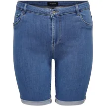 ONLY CARMAKOMA Carthunder Life Reg Long Shorts Blau 48