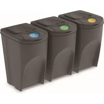 Prosperplast Sortibox Mülleimer 105 l Grau