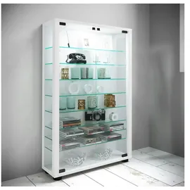 VCM my home Lumo Mini Vitrine weiß 8 Fachböden