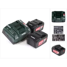 Metabo Akku Basis Set 18 V 2 x 5,2 Ah + Ladegerät ASC 145