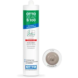 Otto-Chemie Premium Sanitärsilikon 300 ml C79 steingrau