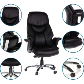 HJH Office Prado Leder schwarz