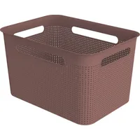 Rotho Wäschebox Brisen, 16 l iron rot Aufbewahrungsbox Korb