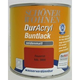 DurAcryl Buntlack seidenmatt Feuerrot 125 ml