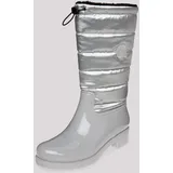 SOCCX Gummistiefel mit Warmfutter Gr. 40, silber, , 36381401-40