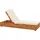 Beliani Gartenliege 200 x 63 x 23 cm Hellbraun