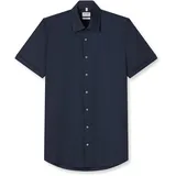 Olymp Kurzarmhemd Blau 44