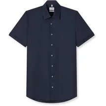 Olymp Kurzarmhemd Blau 44
