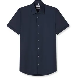 Olymp Kurzarmhemd Blau 44