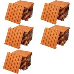 Casaria 55x Holzfliesen Eukalyptus 30x30cm