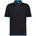 Poloshirt schwarz/azurblau M