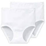 SCHIESSER Starlet Taillenslip, Damen-Slip, (2er Pack), 2 x Weiß, 46