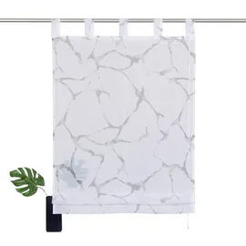 OTTO home Raffrollo OTTO HOME "Fulda" Gr. 2, grau, B:60cm H:140cm, Obermaterial: 100% Polyester, Raffrollos, Transparent, Voile, Polyester