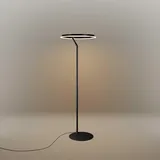 s.luce Ring LED-Stehleuchte Ø 60cm mit Touchdimmer Schwarz,