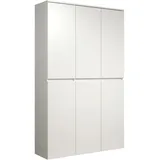 trendteam Nevada Mehrzweckschrank 111 x 191 x 34 cm Weiß