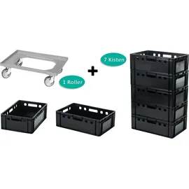 Logiplast Transportroller 7 Stück E2-Kasten 0 kg