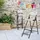Relaxdays Barhocker klappbar 118 x 44,5 x 82 cm Weiß