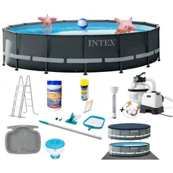 Intex Ultra XTR FramePool-Set 488x122cm + umfangreiches Zubehör
