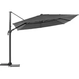 Hesperide - Rechteckiger Ampelschirm melhia Anthrazit - 4 x 3 m - Aluminium - Stahl - Polyester - Hespéride