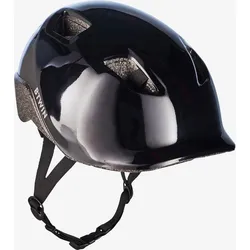 Fahrradhelm 100 Kinder schwarz XS/48-52cm