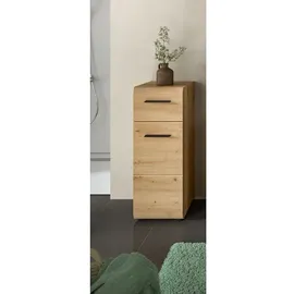 Möbel Boss Standschrank Ice 30 x 80 x 30 cm Braun/Schwarz
