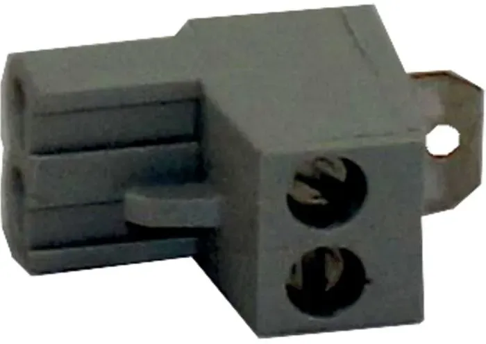 Wolf Gegenstecker grau 2-polig 2744615 mit Brücke, für KM-Modul