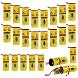 Flintronic Fliegenfänger, 24 Stück Fliegenfänger-Rollen, Premium Ungiftiger Fliegenvernichter Gegen Fruchtfliegen Fliegen Mücken und Motten, Fliegenfalle Klebestreifen für Innen und Außen