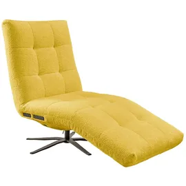 KAWOLA Relaxliege LETICIA Polyester 0 x 0 x 0 cm Gelb mit Relax-Funktion