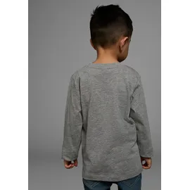 Kidsworld Langarmshirt in grau-meliert | Gr.: 116/122