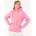 Hoodie Damen Gr L pink neonpink Sweatware Obermaterial 50 Baumwolle 50 Polyester bedruckt unifarben hüftbedeckend ohne Ausschnitt Rippbündchen Sweatshirts Hoodie mit SMILE Stickerei vorne und hinten